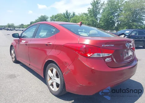 2012 Hyundai Elantra Gls (Ulsan Plant) z USA, uszkodzony, nr VIN KMHDH4AE0CU186921